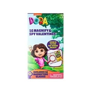 Dora Magnify \u0026 Spy Valentine's Day Kiddie Cards, Exchange, Classroom, Paper, Multi-Color, 16 Count